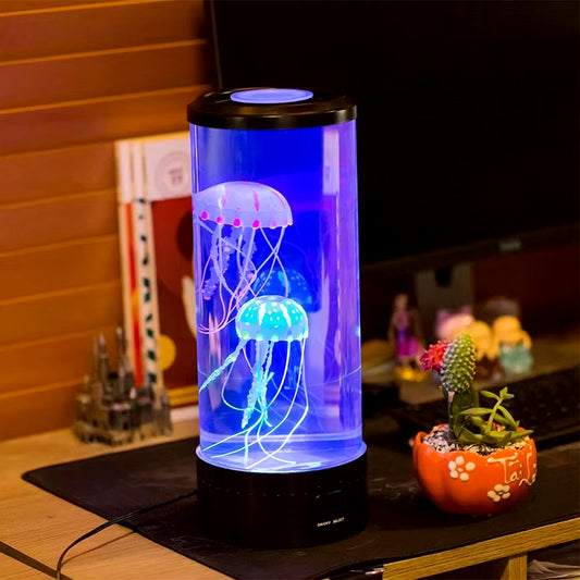 5 Colors Fancy LED Jellyfish Lamp Aquarium Lampka Nocna USB Table Night Light Children'S Gift Lighting for Home Bedroom Decor